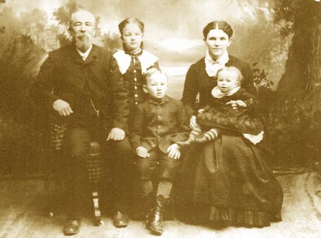 David H. and Rhoda Knell Cannon family about 1886