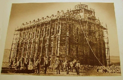 St. George Temple under construction